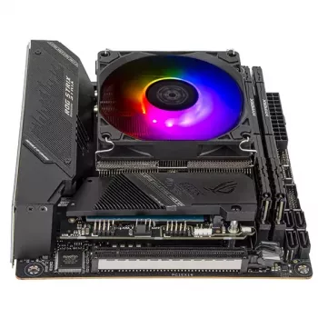 Ventilador Silverstone Hydrogon H90 ARGB 9,2 cm Negro 500-2600 RPM