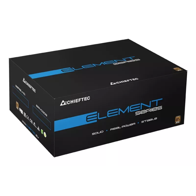 Fuente de alimentación Chieftec ELP-700S 700 W 20+4 pines ATX PS/2 Negra