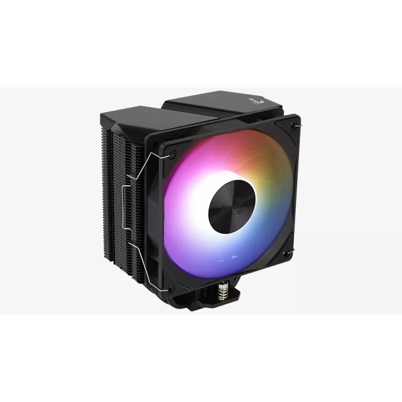 Disipador de aire AEROCOOL Rime 4 ventilador de 120 mm con rodamiento hidráulico, 4 heatpipes, TDP 230 W, negro