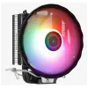 Disipador de aire AEROCOOL Rave 3 FRGB 120 mm negro blanco — 3 heatpipes, ARGB, rodamiento hidráulico, 1800 rpm
