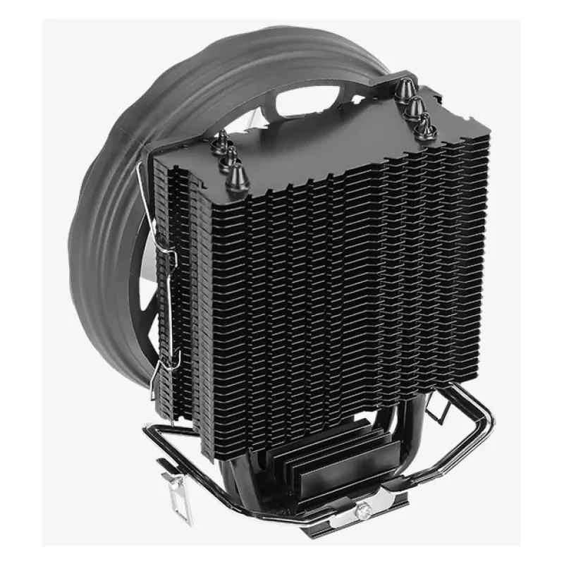 Disipador de aire AEROCOOL Rave 3 FRGB 120 mm negro blanco — 3 heatpipes, ARGB, rodamiento hidráulico, 1800 rpm