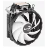 Disipador de aire AEROCOOL Rave 3 FRGB 120 mm negro blanco — 3 heatpipes, ARGB, rodamiento hidráulico, 1800 rpm