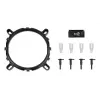 Disipador de aire AEROCOOL Rave 3 FRGB 120 mm negro blanco — 3 heatpipes, ARGB, rodamiento hidráulico, 1800 rpm