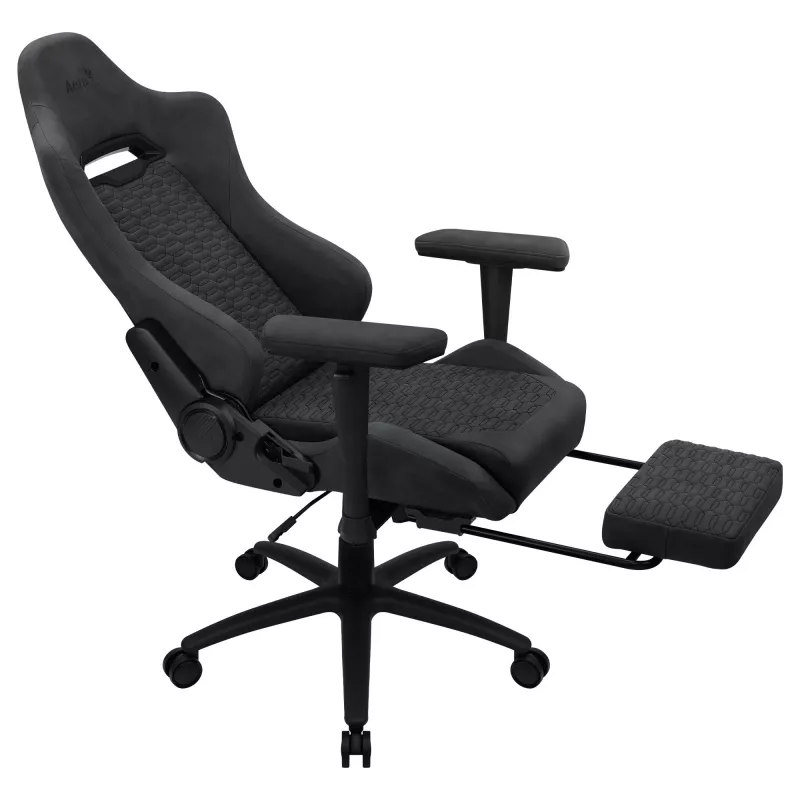 Silla gamer universal AEROCOOL ROYALSLATEGR — asiento acolchado, gris, estructura de acero, peso máximo de usuario 150 kg