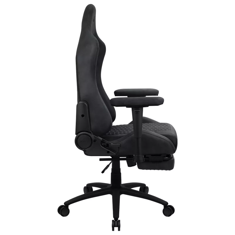 Silla gamer universal AEROCOOL ROYALSLATEGR — asiento acolchado, gris, estructura de acero, peso máximo de usuario 150 kg
