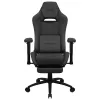 Aerocool ROYALASHBK silla gamer ergonómica premium con reposapiés tecnología Aeroweave negro