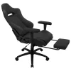 Aerocool ROYALASHBK silla gamer ergonómica premium con reposapiés tecnología Aeroweave negro