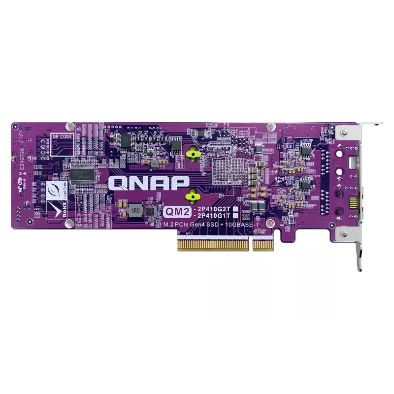 QNAP Card QM2 tarjetas/adaptadores de interfaz internos PCIe, RJ-45