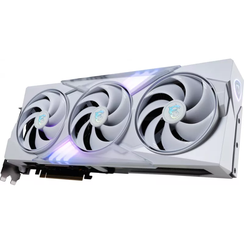 Tarjeta gráfica MSI GeForce RTX 5080 16 GB GDDR7, PCIe 5.0, 256-bit, 3xDP 2.1a + HDMI 2.1b, 360 W, 3 ventiladores, blanco