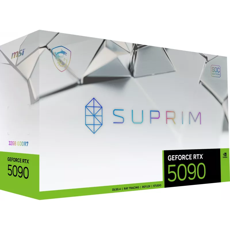 Tarjeta gráfica MSI SUPRIM GEFORCE RTX 5090 32G SOC NVIDIA 32 GB GDDR7