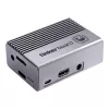 Caja de ordenador ASUS Tinker Fanless – aluminio, plata, caja con refrigeración pasiva