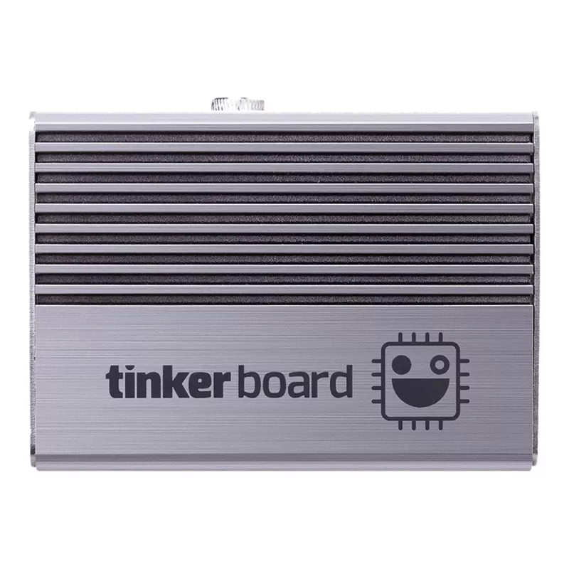 Caja de ordenador ASUS Tinker Fanless – aluminio, plata, caja con refrigeración pasiva