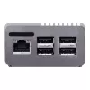 Caja de ordenador ASUS Tinker Fanless – aluminio, plata, caja con refrigeración pasiva