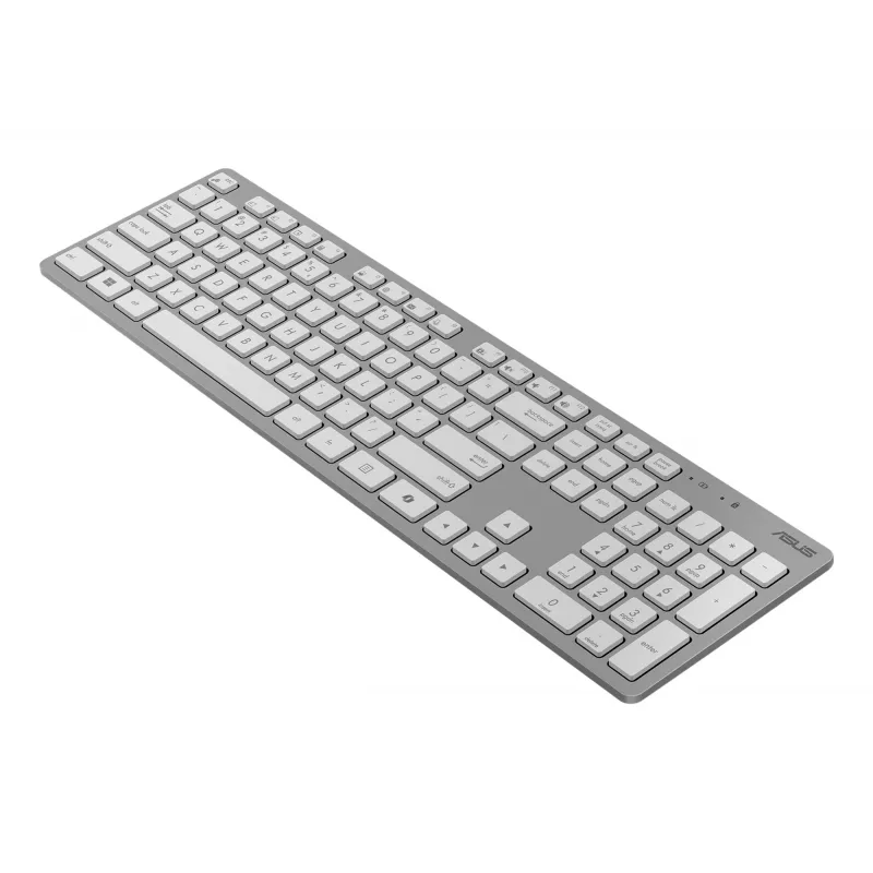 Conjunto inalámbrico de teclado y ratón ASUS W5000 distribución rusa Blanco