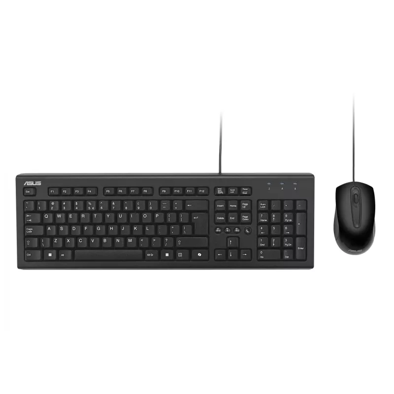Teclado y ratón ASUS U2000 +MAUS/SW/UI incluye USB universal Negro