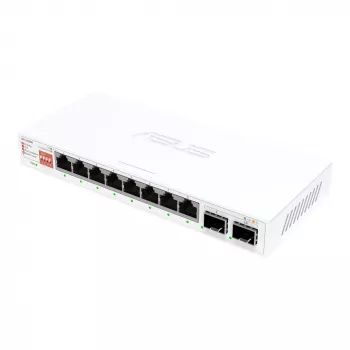 Switch Ethernet no gestionado ASUS QG-U1080 — 8 puertos RJ-45 2,5G, MAC 16K, Blanco, 12V