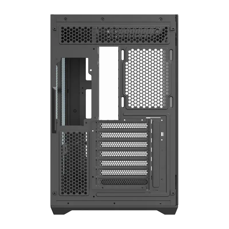 Caja de PC Darkflash C280 (negra) – Compatible con Mid-Tower ATX, panel frontal de malla