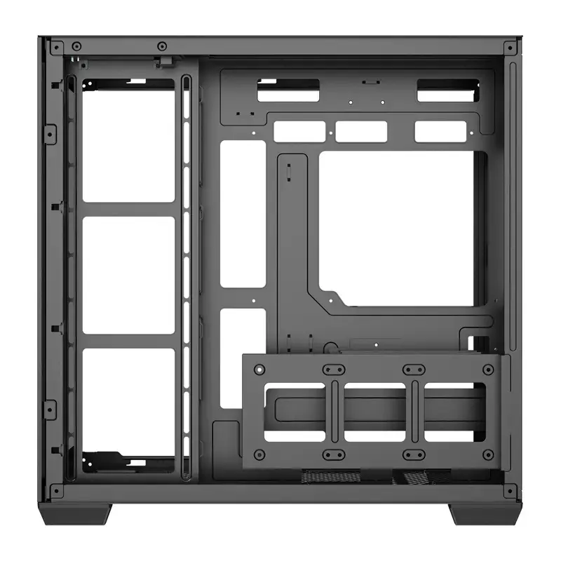 Caja de PC Darkflash C280 (negra) – Compatible con Mid-Tower ATX, panel frontal de malla
