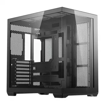 Caja de PC Darkflash C280 (negra) – Compatible con Mid-Tower ATX, panel frontal de malla