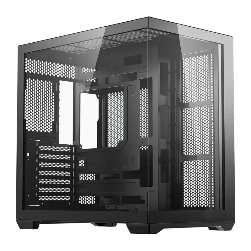 Caja de PC Darkflash C280 (negra) con 7 ventiladores preinstalados