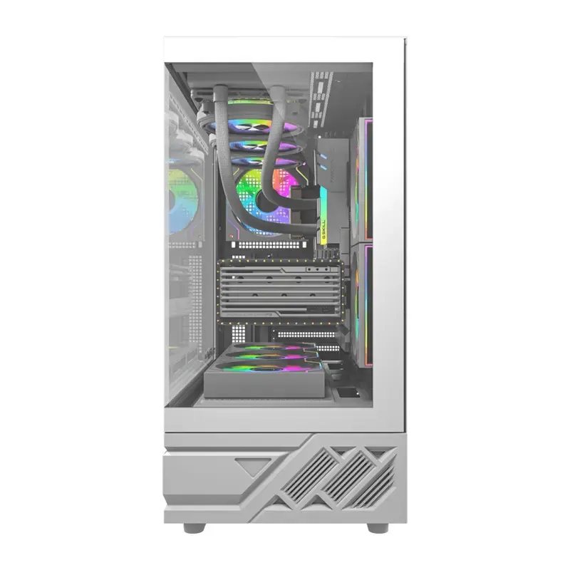 Caja de PC DarkFlash DS950 (blanca) — Caja compatible con Mid-Tower ATX