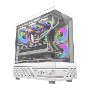 Caja de PC DarkFlash DS950 (blanca) — Caja compatible con Mid-Tower ATX