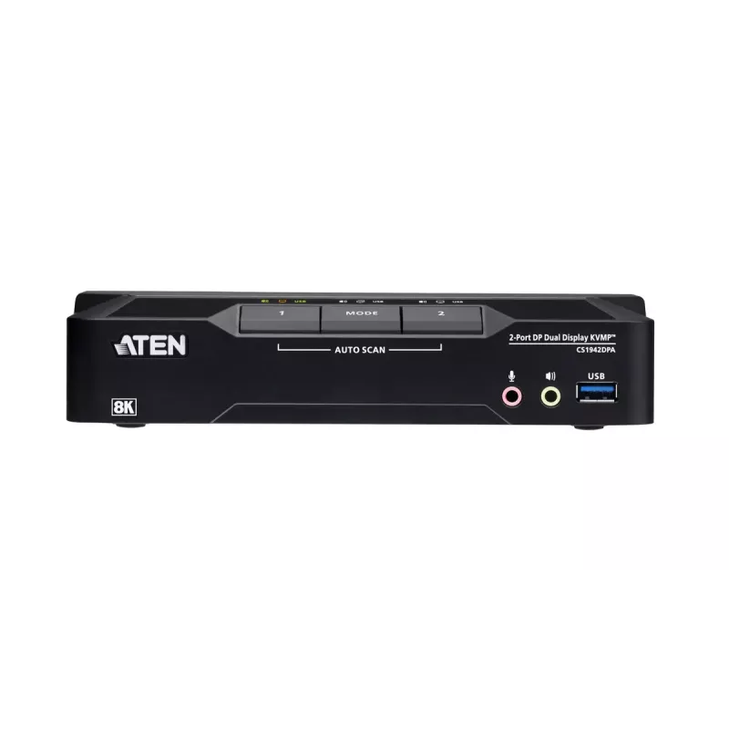 Conmutador KVM ATEN CS1942DPA 2 puertos USB 3.0 Dual Display DisplayPort 8K 60Hz