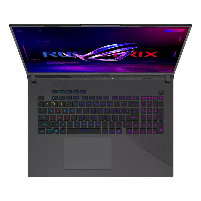 ASUS ROG Strix G18 G814PP-S8014W Portátil AMD Ryzen™ 9 8940HX 45,7 cm (18 pulgadas) WUXGA 32 GB DDR5-SDRAM 1 TB SSD NVIDIA GeForce RTX 5070 Wi-Fi 6E (802.11ax) Windows 11 Home Alemán Negro, Gris