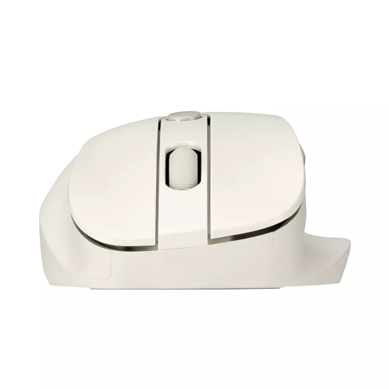 Ratón inalámbrico para diestros ASUS MD105 MK-WH — RF + Bluetooth, 2400 DPI, rueda, pila, beige