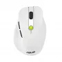 Ratón ASUS MD105 /VT-GN — para diestros RF inalámbrico + Bluetooth, 2400 DPI, rueda de desplazamiento, a pilas, blanco/verde