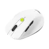 Ratón ASUS MD105 /VT-GN — para diestros RF inalámbrico + Bluetooth, 2400 DPI, rueda de desplazamiento, a pilas, blanco/verde