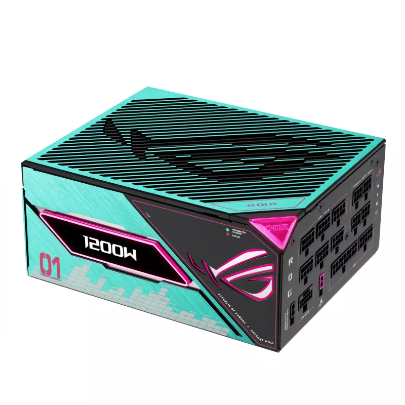Fuente de alimentación ASUS ROG -THOR-1200P3-MIKU 1200 W 20+4 pin ATX ATX Multicolor