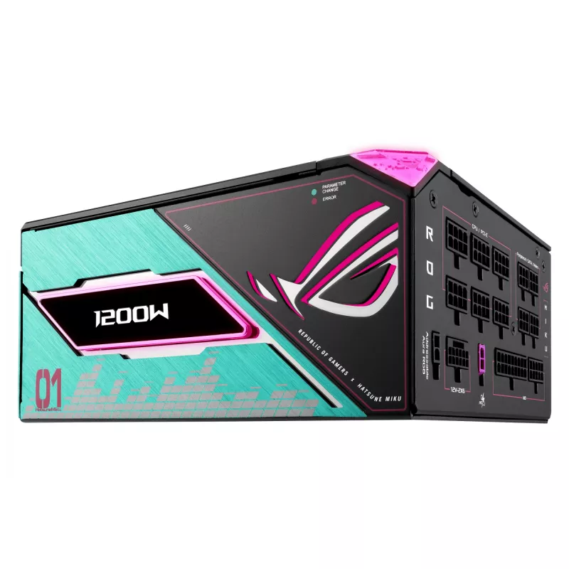 Fuente de alimentación ASUS ROG -THOR-1200P3-MIKU 1200 W 20+4 pin ATX ATX Multicolor