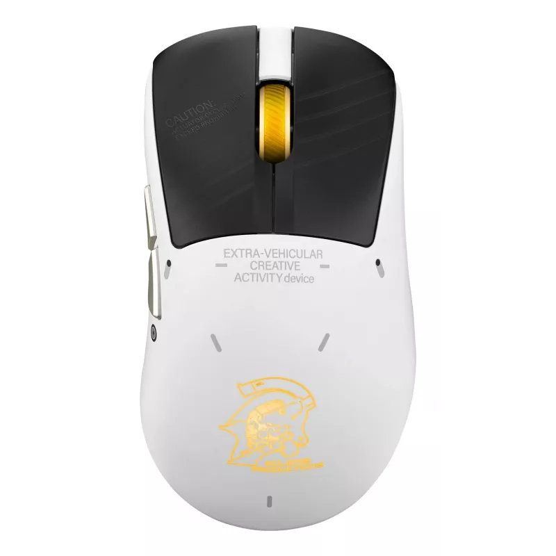Ratón gamer ASUS ROG Keris II Origin-KJP, para diestros, óptico 42.000 DPI, RF inalámbrico + Bluetooth + USB-A, 6 botones, multicolor