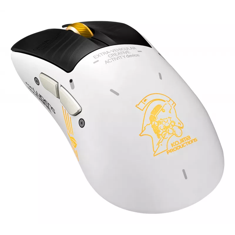 Ratón gamer ASUS ROG Keris II Origin-KJP, para diestros, óptico 42.000 DPI, RF inalámbrico + Bluetooth + USB-A, 6 botones, multicolor