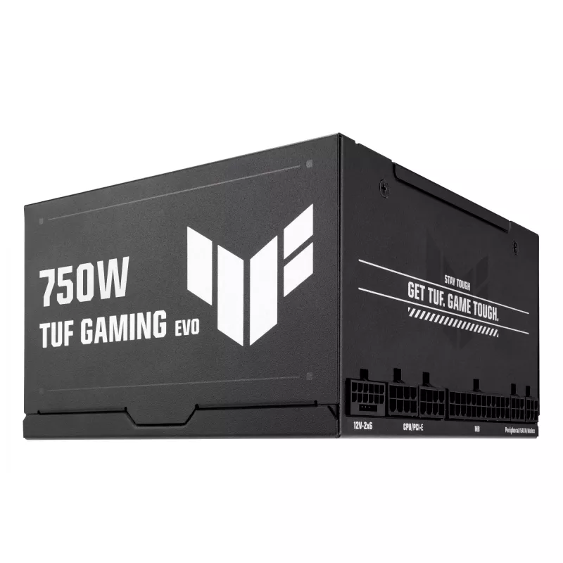 Fuente de alimentación ASUS TUF Gaming 750G EVO — 750 W, ATX, 80 PLUS Gold, 20+4‑polig, negro