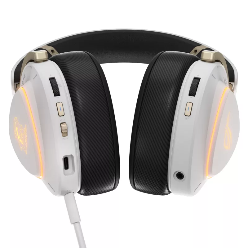 Auriculares ASUS ROG Delta II-KJP — Supraaurales, con cable e inalámbricos (Bluetooth), 20–20000 Hz, 325 g, negro/blanco