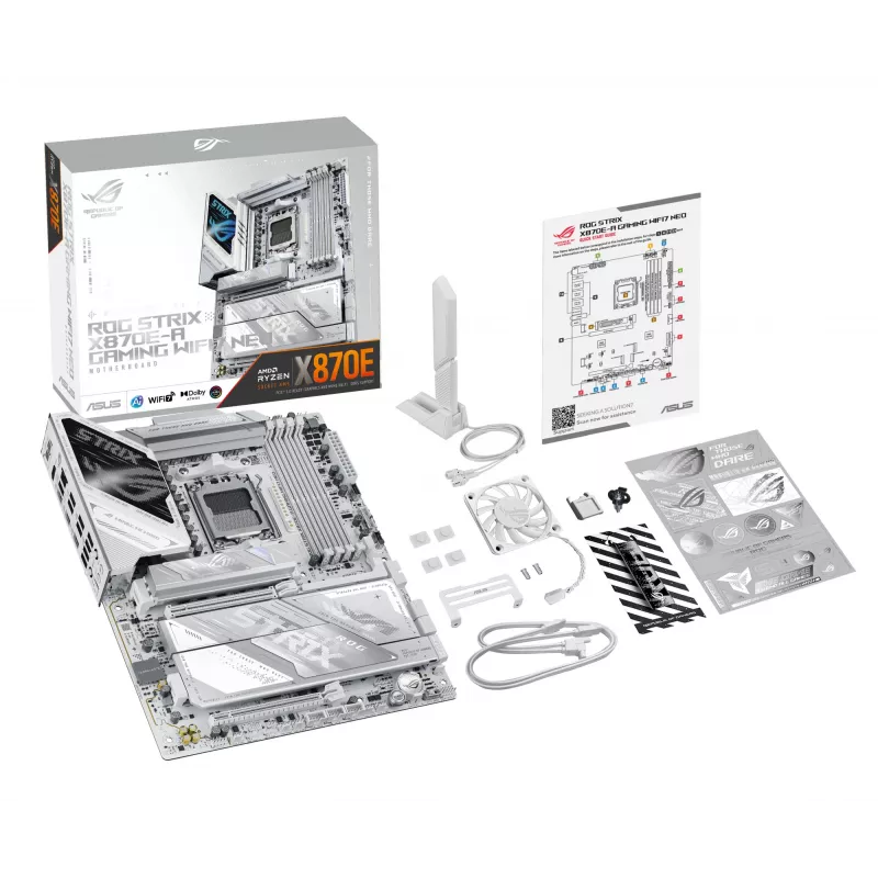 Placa base ASUS ROG STRIX X870E-A GAMING WIFI7 NEO — AMD X870E, zócalo AM5, ATX, DDR5, 4 DIMM, 256 GB