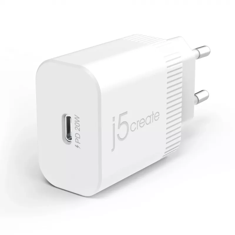 Cargador de pared j5create JUP1420 20W PD USB-C Interior AC 100-240V
