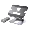 j5create JTS327 soporte de acoplamiento multángulo 4K, soporte para portátil, gris, aluminio, 40,6 cm (16
