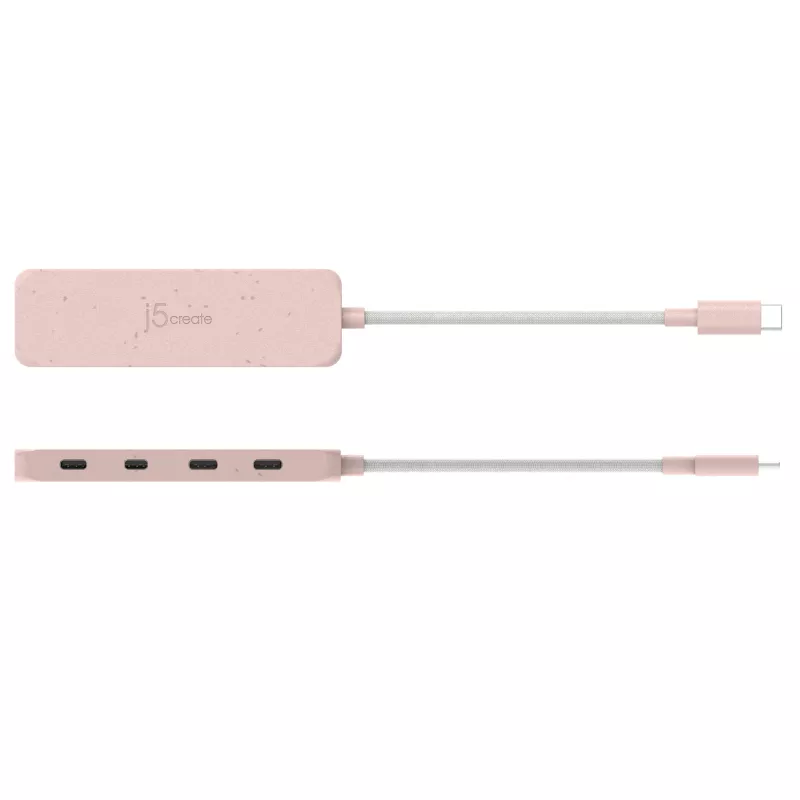 j5create hub ecológico USB-C a 4 puertos Type-C Gen 2