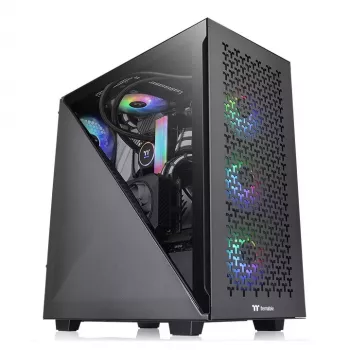 Caja de PC Thermaltake Divider 300 TG Air semitorre negra