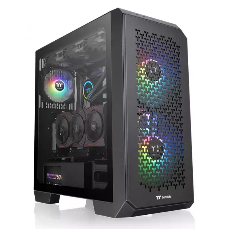 Caja de PC Thermaltake View 300 MX semitorre negra