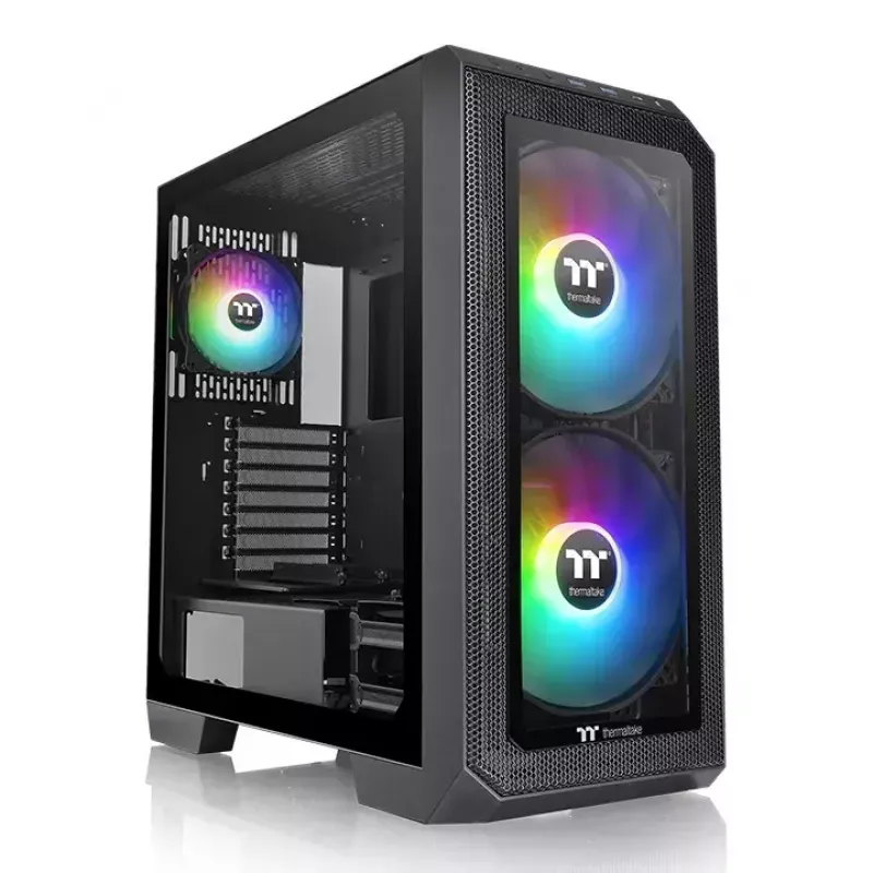 Caja de PC Thermaltake View 300 MX semitorre negra