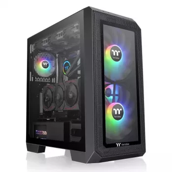 Caja de PC Thermaltake View 300 MX semitorre negra