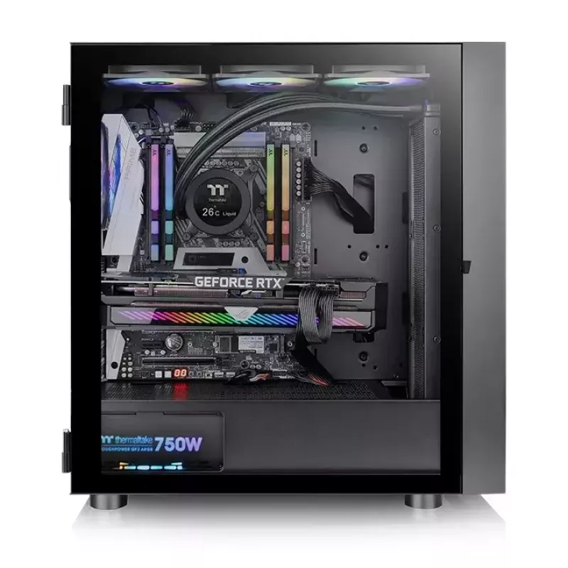 Caja de PC Thermaltake H570 TG ARGB semitorre negra