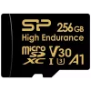 Tarjeta microSDXC Silicon Power SP256GBSTXDV3V1HSP 256 GB Class 10 High Endurance, 3,6 V, 0–70°C