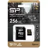 Tarjeta microSDXC Silicon Power SP256GBSTXDV3V1HSP 256 GB Class 10 High Endurance, 3,6 V, 0–70°C