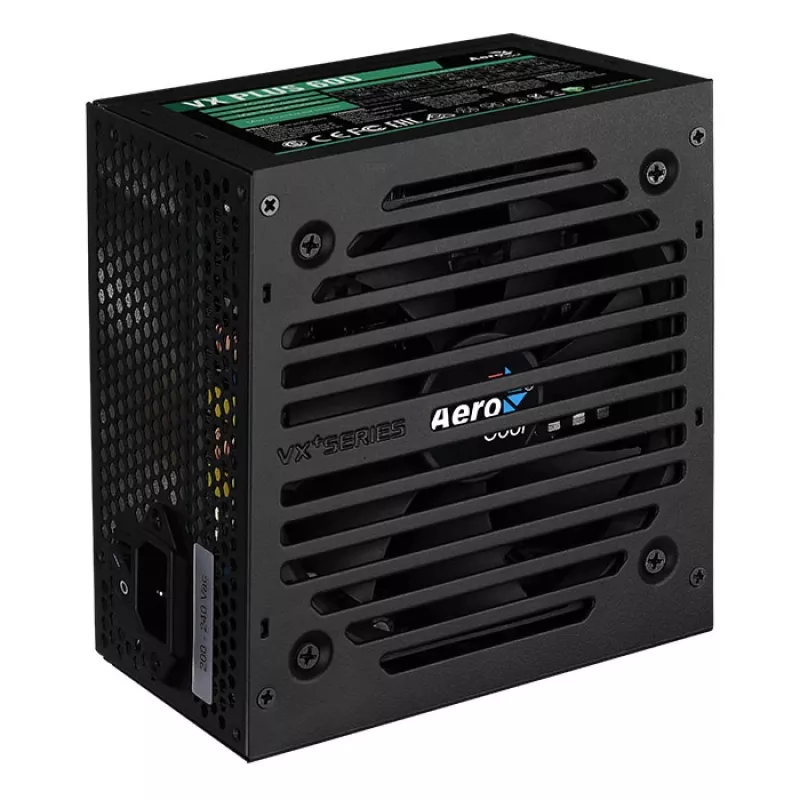 Fuente de alimentación Aerocool VX PLUS 600 600 W 20+4 pin ATX ATX Negra