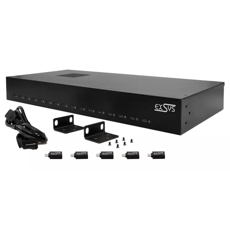 Cargador para dispositivos móviles EXSYS EX-11016 Universal Negro AC carga rápida